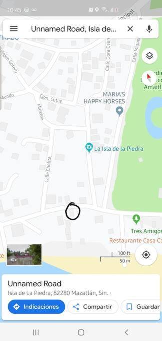 마사틀란 Casa A Pie De Playa Isla De La Piedra 아파트 외부 사진